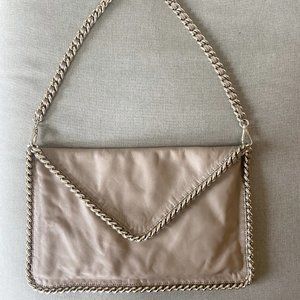Giorgio Armani Nude Leather Envelope Handbag/Clutch
